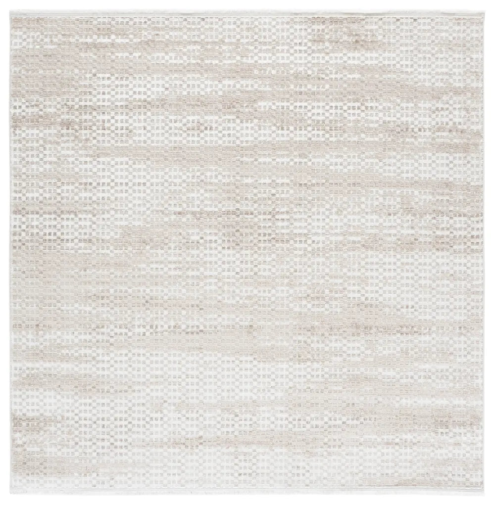 Safavieh Whisper 6'-7" x 6'-7" Rug in Ivory / White