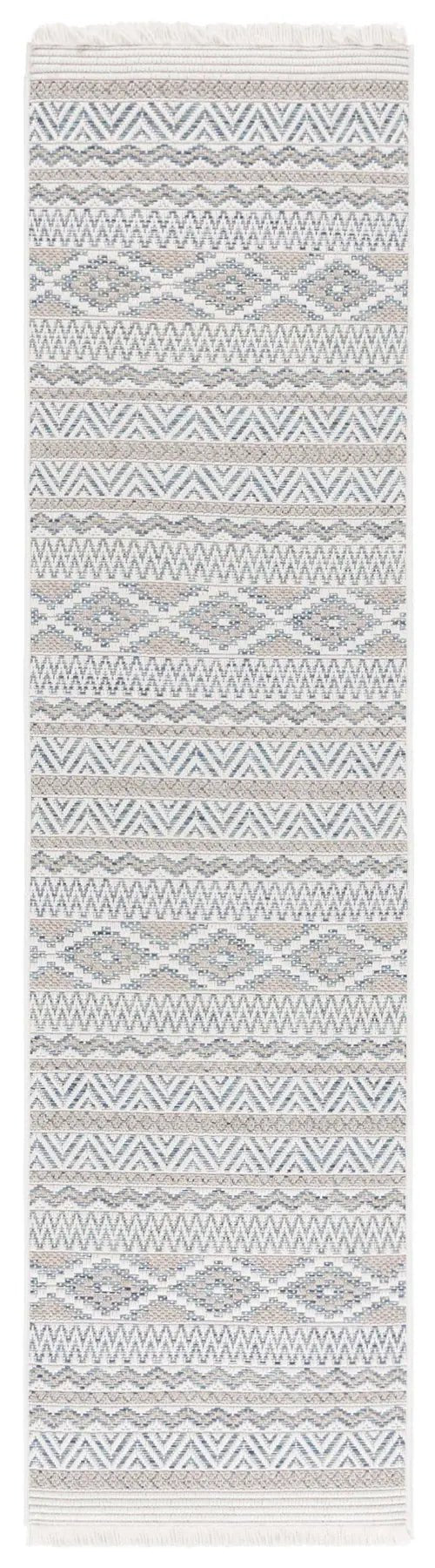 Safavieh Wicker 2'-2" x 8'-0" Rug in Aqua / Beige
