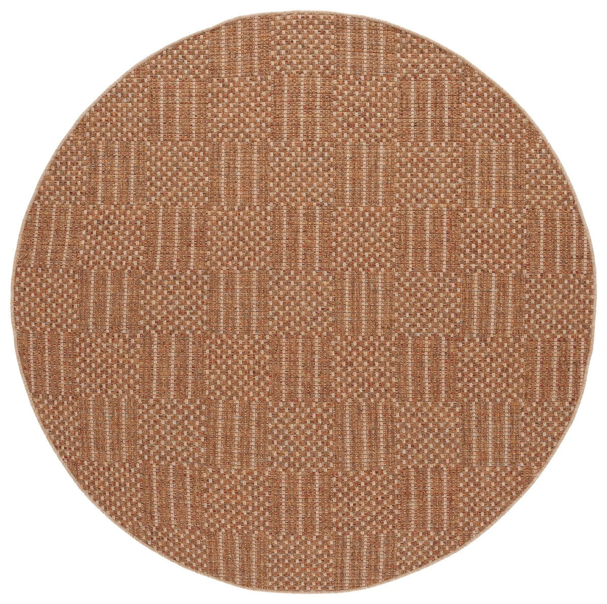 Safavieh Wicker 6'-7" x 6'-7" Rug in Natural / Brown