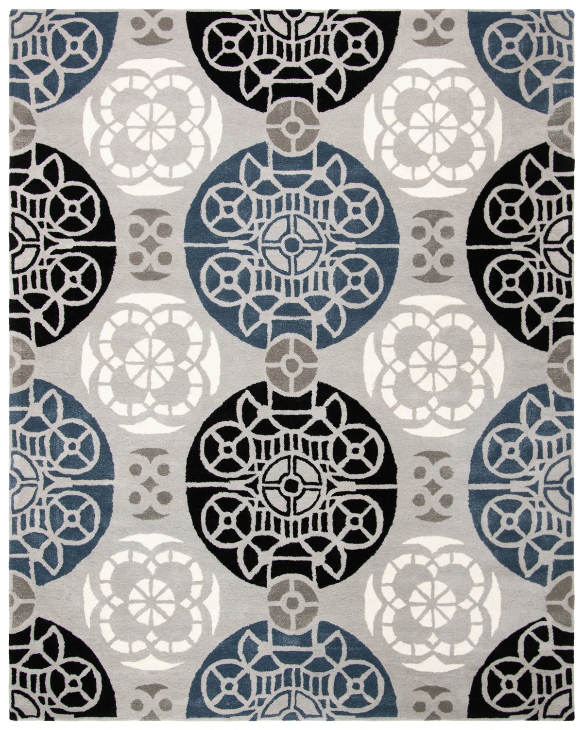 Safavieh Wyndham 10'-0" x 14'-0" Rug in Grey / Black