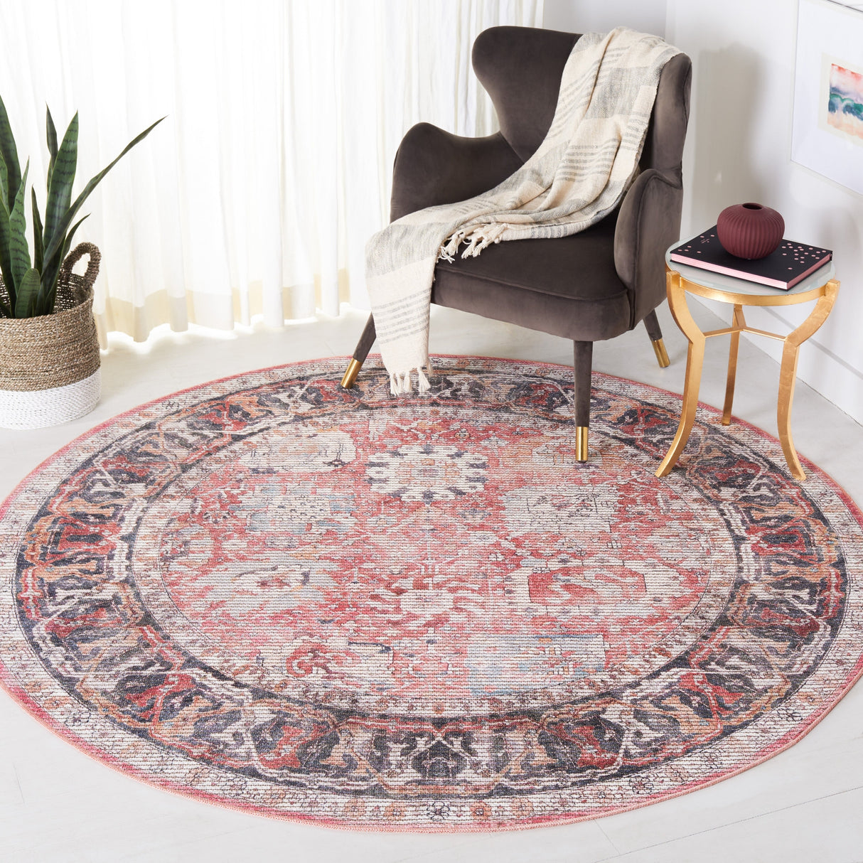 Safavieh Serapi Sep628P Rust/Grey Rug.