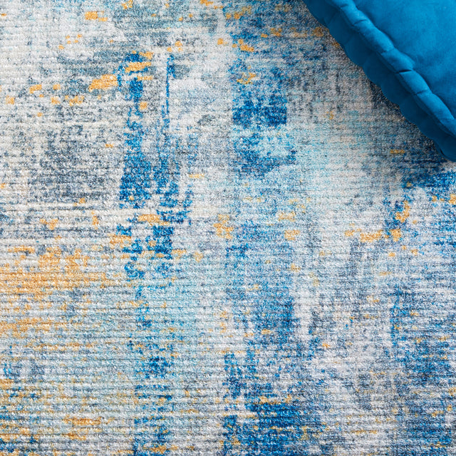 Safavieh Sequoia Seq100A Ivory Blue/Gold Rug.