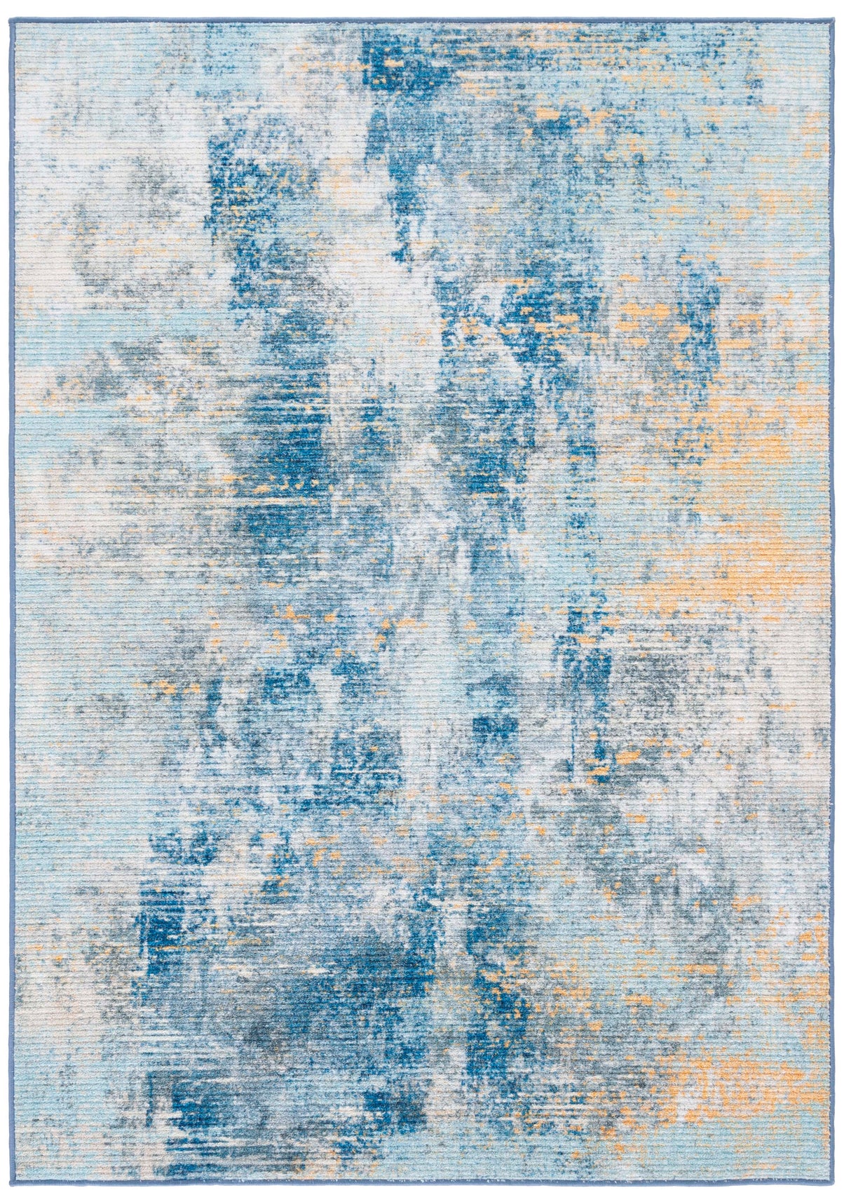 Safavieh Sequoia Seq100A Ivory Blue/Gold Rug.