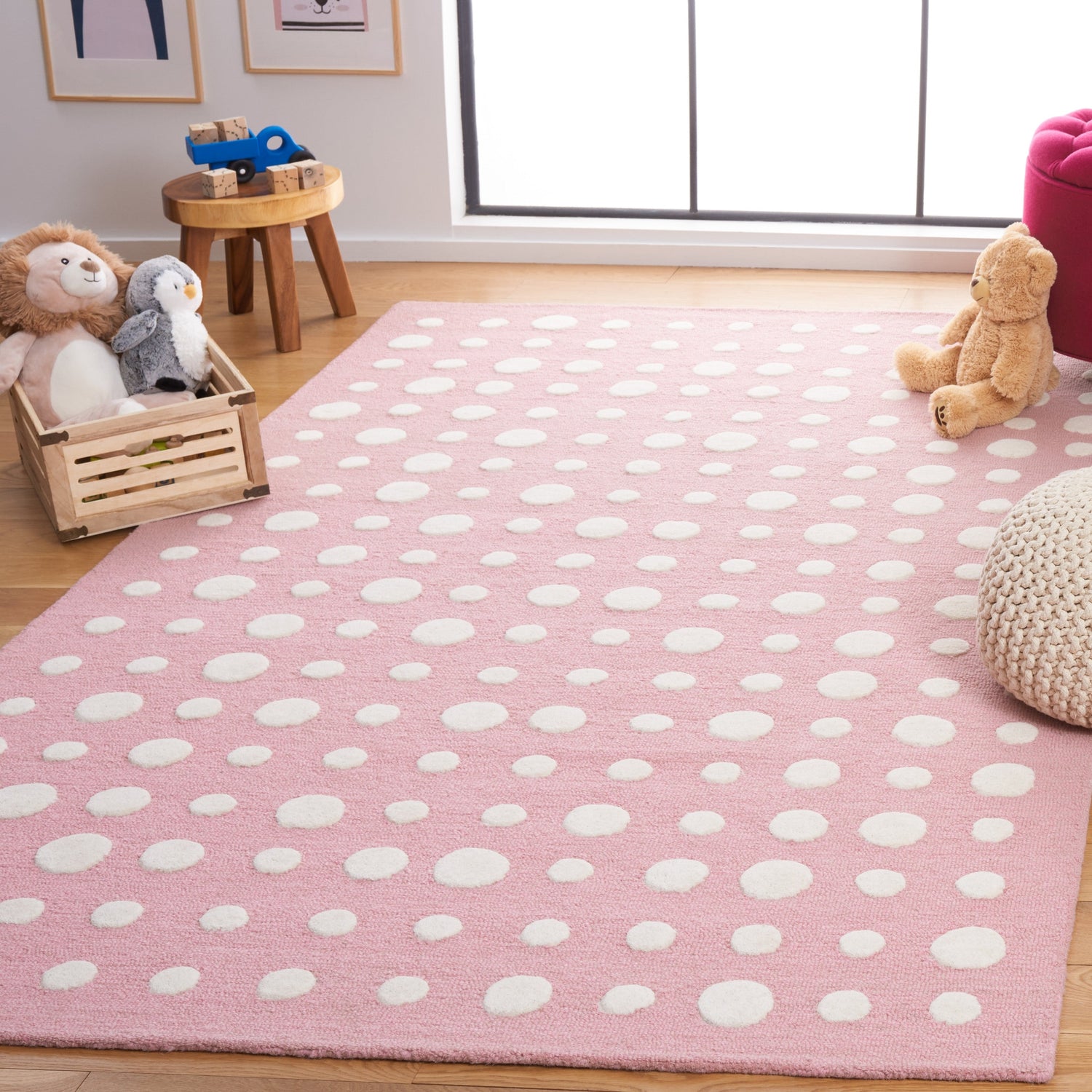 Safavieh Safavieh Kids Sfk926U Pink/Ivory Rug.