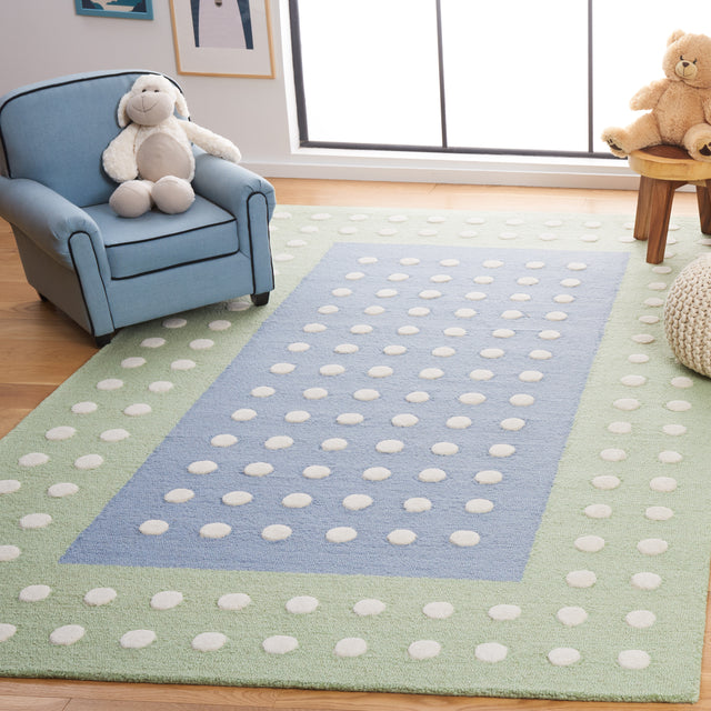 Safavieh Safavieh Kids Sfk929M Blue/Green Rug.