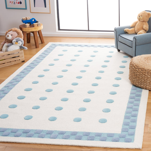 Safavieh Safavieh Kids Sfk930M Ivory/Blue Rug.