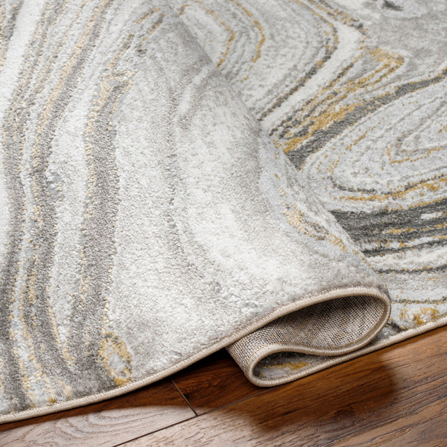 Surya San Francisco Sfo-2304 Light Gray, Ivory, Tan, Charcoal, Light Slate, Slate Rug.