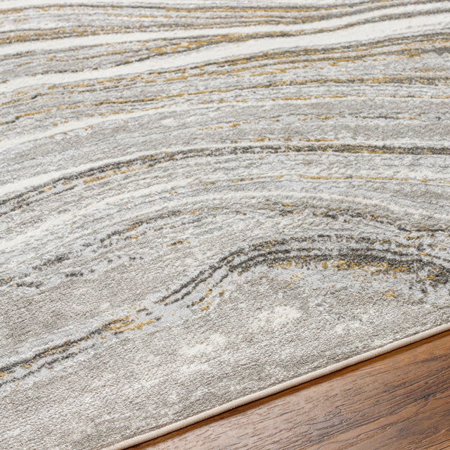 Surya San Francisco Sfo-2304 Light Gray, Ivory, Tan, Charcoal, Light Slate, Slate Rug.