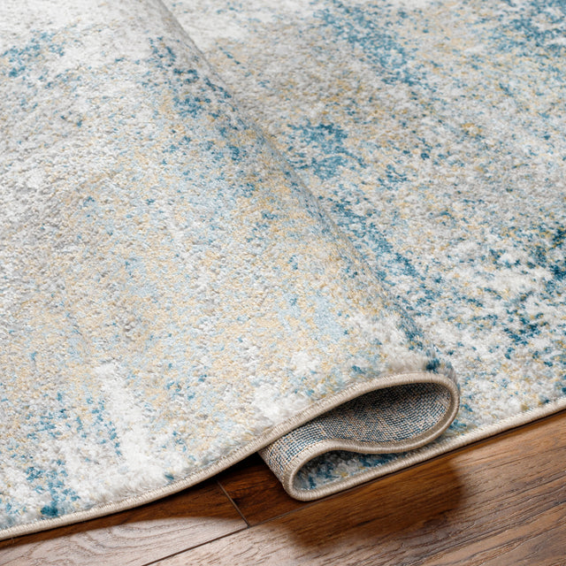 Surya San Francisco Sfo-2308 Blue, Light Gray, Ivory, Denim, Tan, Light Slate Rug.