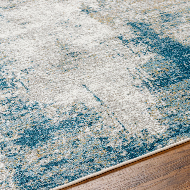 Surya San Francisco Sfo-2308 Blue, Light Gray, Ivory, Denim, Tan, Light Slate Rug.