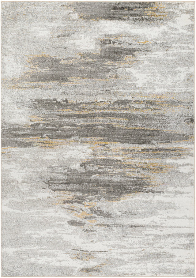 Surya San Francisco Sfo-2311 Light Gray, Ivory, Tan, Mustard, Light Slate Rug.