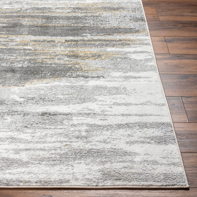 Surya San Francisco Sfo-2311 Light Gray, Ivory, Tan, Mustard, Light Slate Rug.