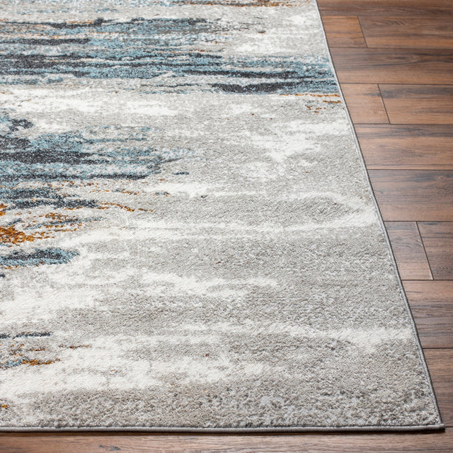 Surya San Francisco Sfo-2312 Ivory, Light Gray, Blue, Black, Mustard, Rust Rug.