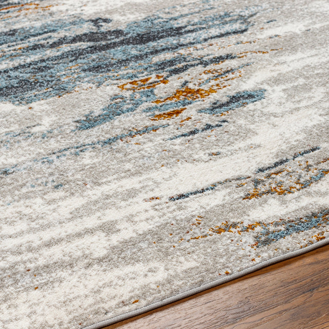 Surya San Francisco Sfo-2312 Ivory, Light Gray, Blue, Black, Mustard, Rust Rug.