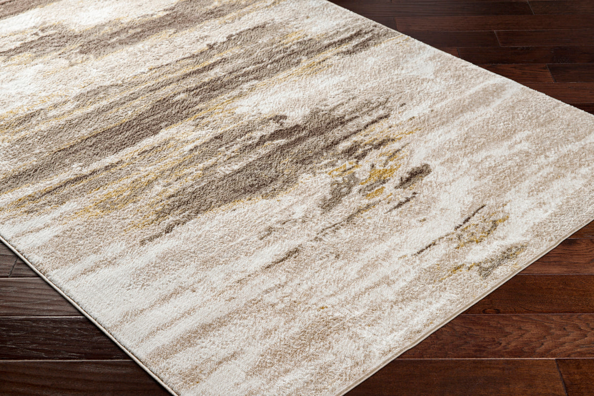 Surya San Francisco Sfo-2313 Ivory, Taupe, Medium Brown, Tan Rug.