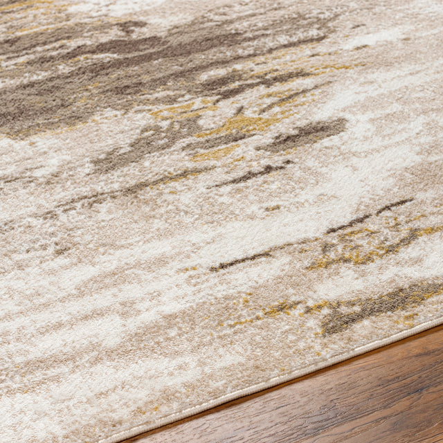 Surya San Francisco Sfo-2313 Ivory, Taupe, Medium Brown, Tan Rug.