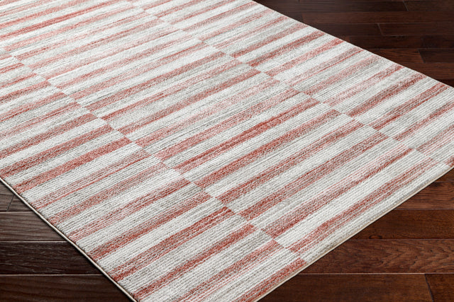 Surya San Francisco Sfo-2317 Ivory, Light Gray, Burgandy, Dusty Pink, Light Slate Rug.