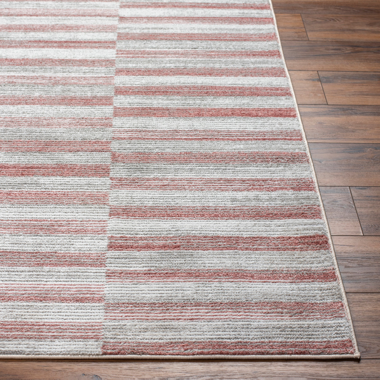 Surya San Francisco Sfo-2317 Ivory, Light Gray, Burgandy, Dusty Pink, Light Slate Rug.