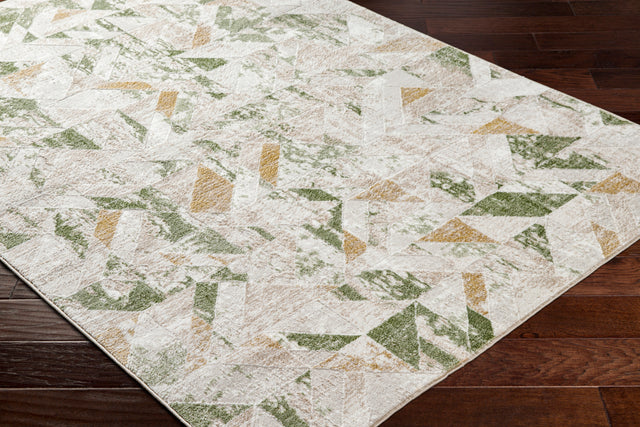 Surya San Francisco Sfo-2324 Ivory, Tan, Sage, Olive, Taupe, Mustard Rug.