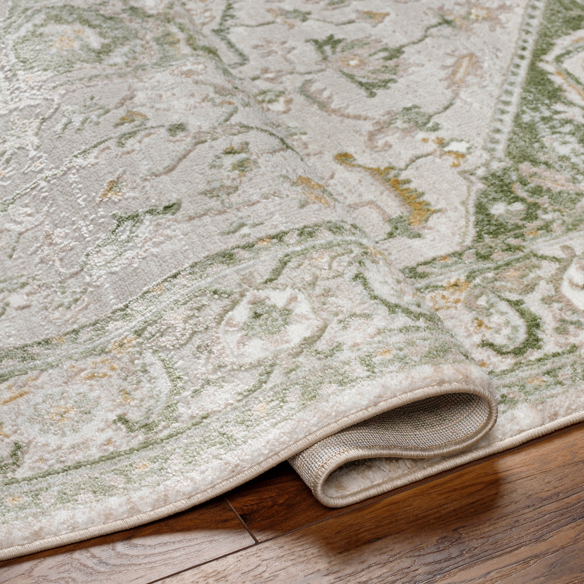 Surya San Francisco Sfo-2330 Ivory, Sage, Olive, Taupe, Tan Rug.