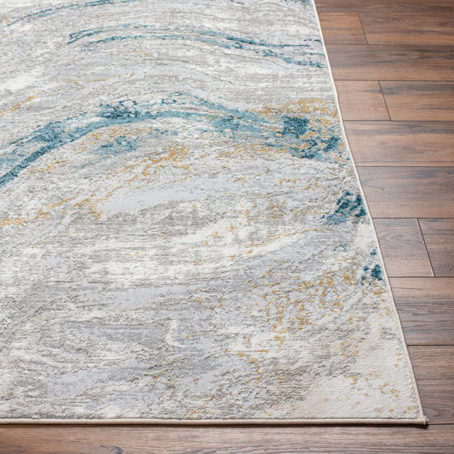 Surya San Francisco Sfo-2332 Ivory, Light Gray, Blue, Denim, Light Slate, Tan Rug.