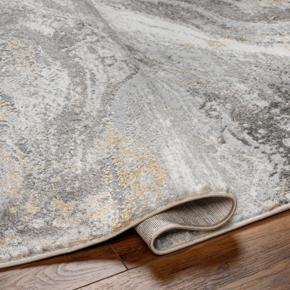 Surya San Francisco Sfo-2333 Light Gray, Ivory, Charcoal, Slate, Light Slate, Tan Rug.