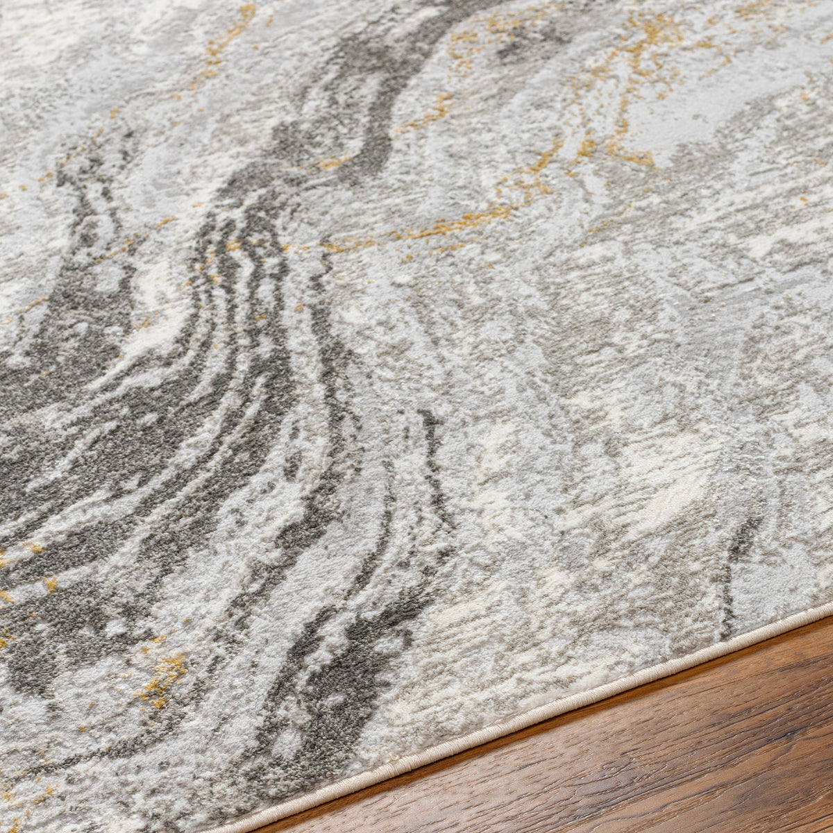 Surya San Francisco Sfo-2333 Light Gray, Ivory, Charcoal, Slate, Light Slate, Tan Rug.