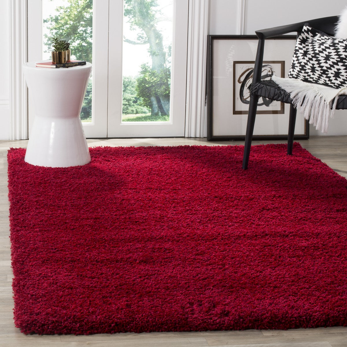 Safavieh California Shag Sg151-4040 Red Rugs