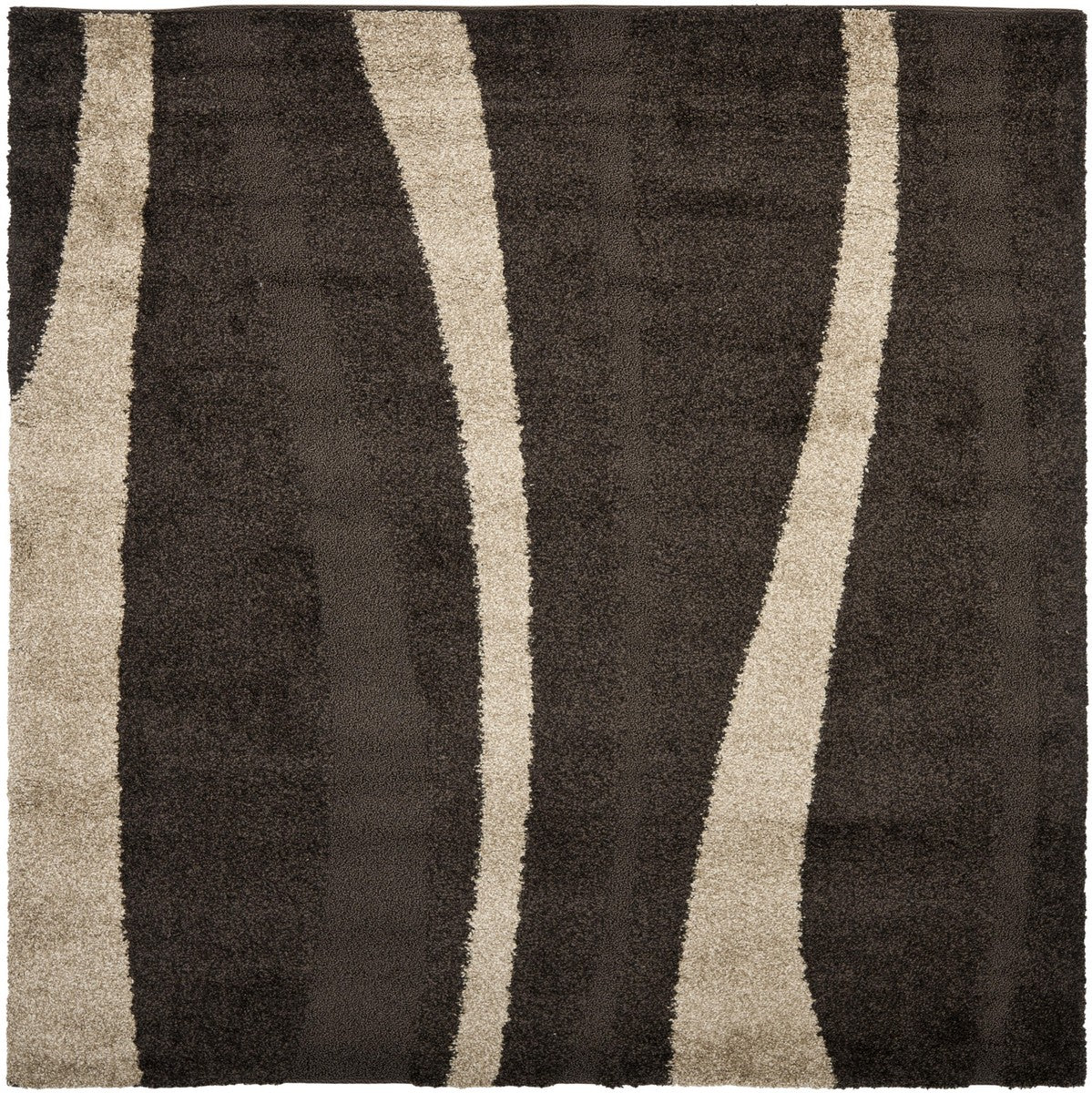 Safavieh Florida Shag Sg451-2813 Dark Brown / Beige Rugs