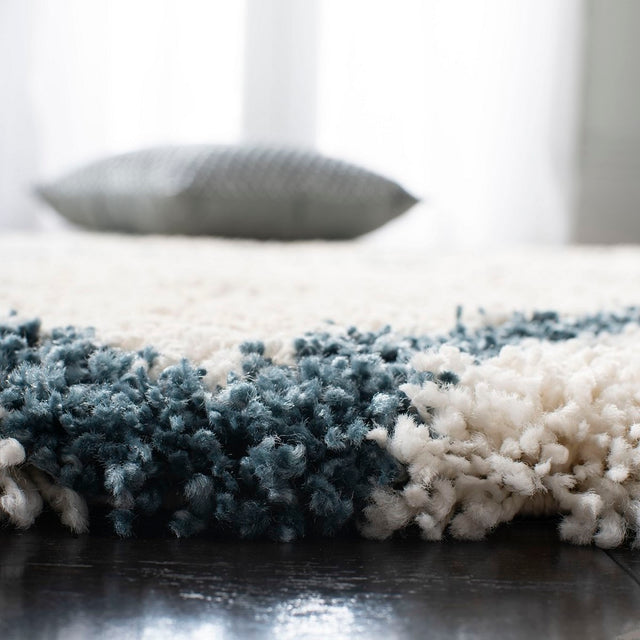 Safavieh Hudson Shag Sgh281T Ivory/Slate Blue Rug