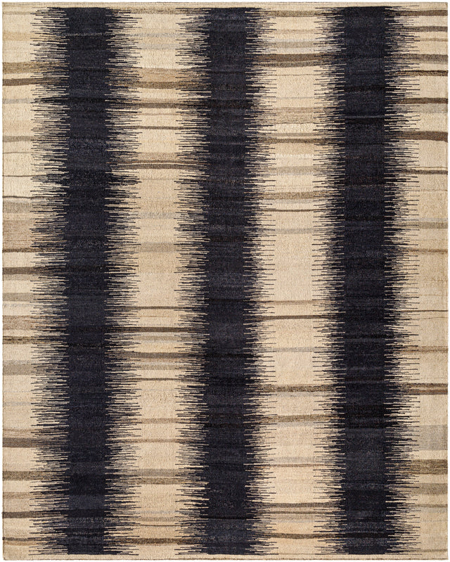 Surya Stockholm Shm-2302 Black, Natural, Khaki, Ink Rug.