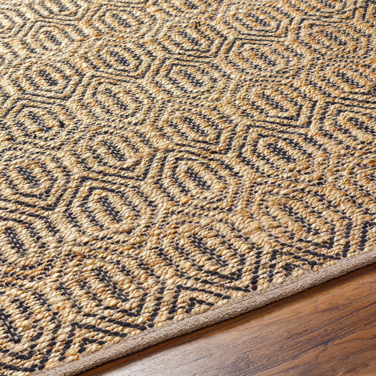 Surya Selanik Snk-2300 Mustard, Amber, Black Rug.