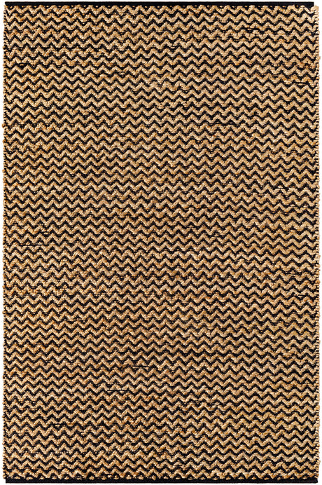 Surya Selanik Snk-2302 Camel, Jet Black, Chocolate, Natural, Eggplant, Brick, Onyx, Nickel Rug.