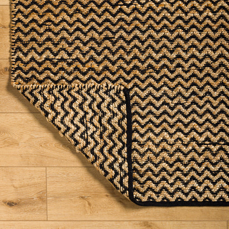 Surya Selanik Snk-2302 Camel, Jet Black, Chocolate, Natural, Eggplant, Brick, Onyx, Nickel Rug.