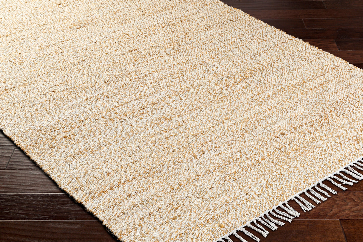 Surya Selanik Snk-2305 Camel, White Rug.