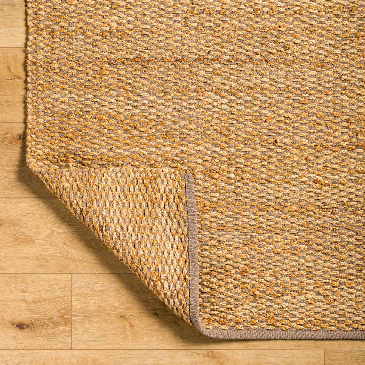 Surya Selanik Snk-2306 Camel, Light Wood, Brass, Tan Rug.