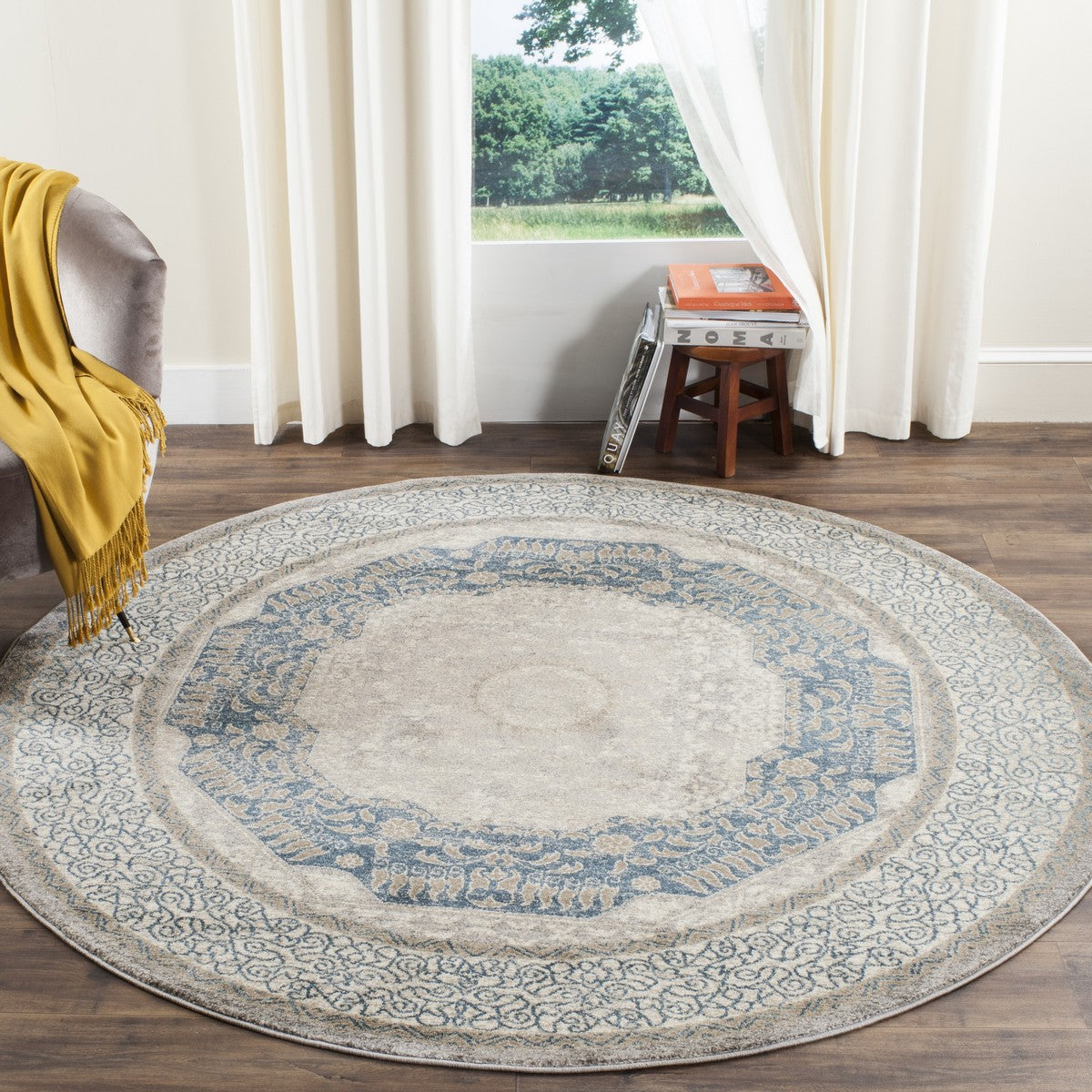 Safavieh Sofia Sof365A Light Grey / Blue Rugs