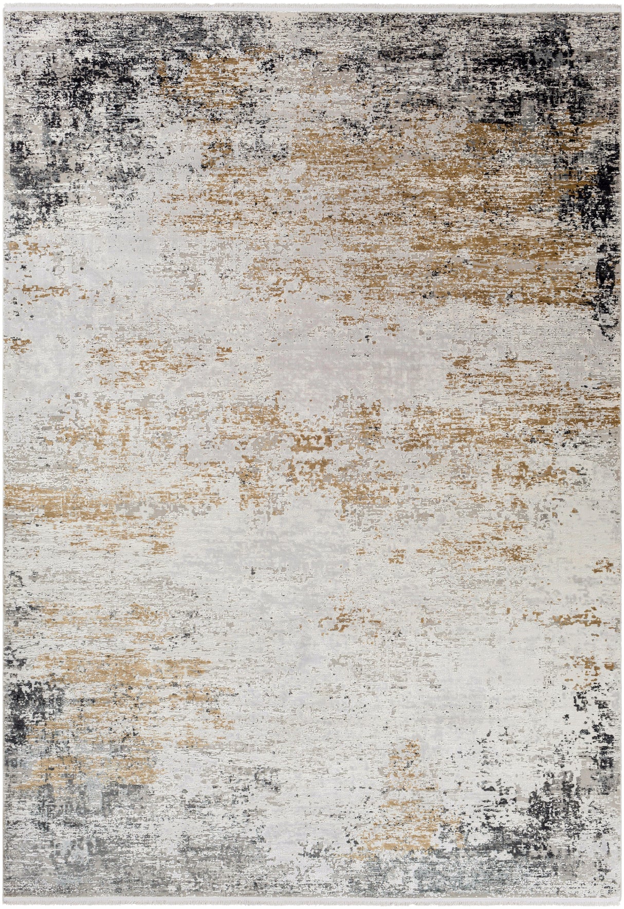 Surya Solar Sor-2302 Medium Gray, Taupe, Bright Yellow Rugs.