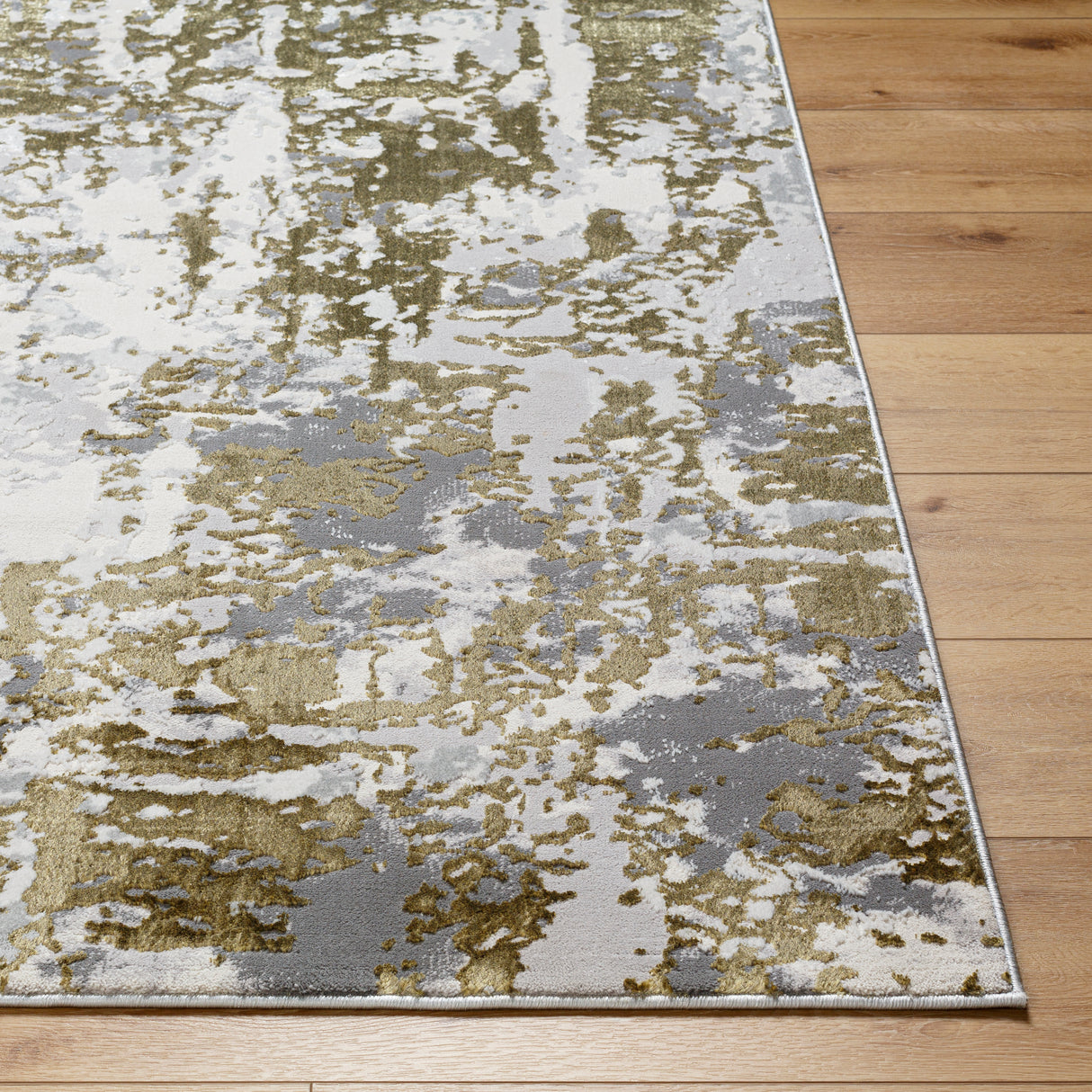 Surya Sunrise Sri-2301 Light Silver, Sterling Grey, Light Grey, Pewter, Dark Brown Rug.