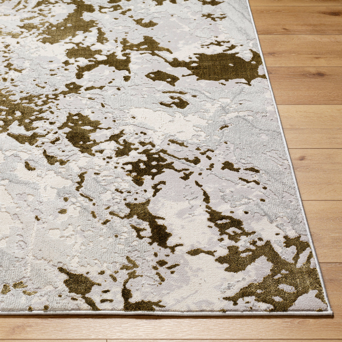 Surya Sunrise Sri-2302 Light Grey, Sage, Nickel Rug.