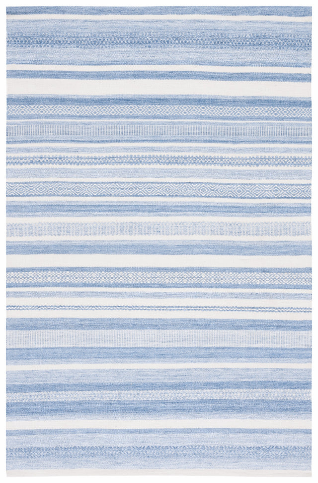 Safavieh Striped Kilim Stk425M Blue/Ivory Rug.