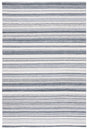 Safavieh Striped Kilim Stk426H Charcoal/Ivory Rug.