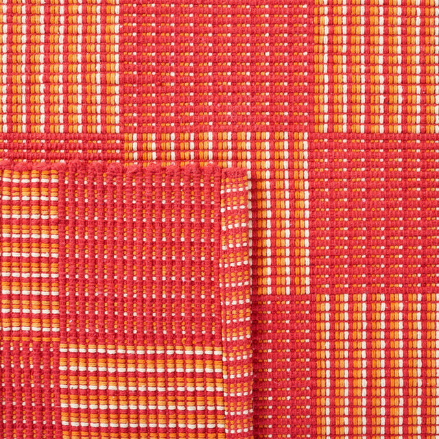 Safavieh Striped Kilim Stk801Q Red/Rust Rug.