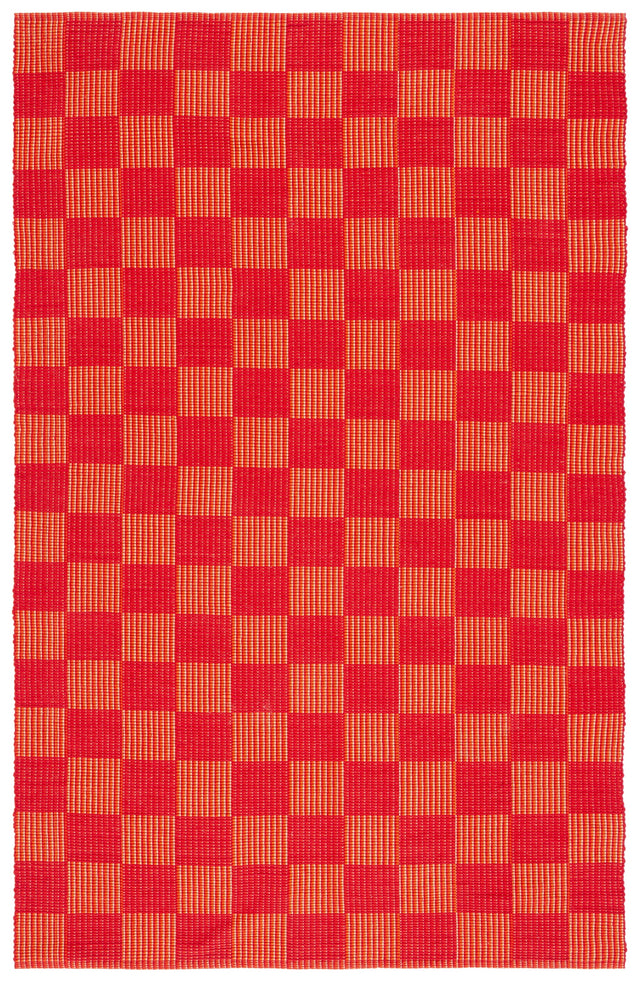 Safavieh Striped Kilim Stk801Q Red/Rust Rug.