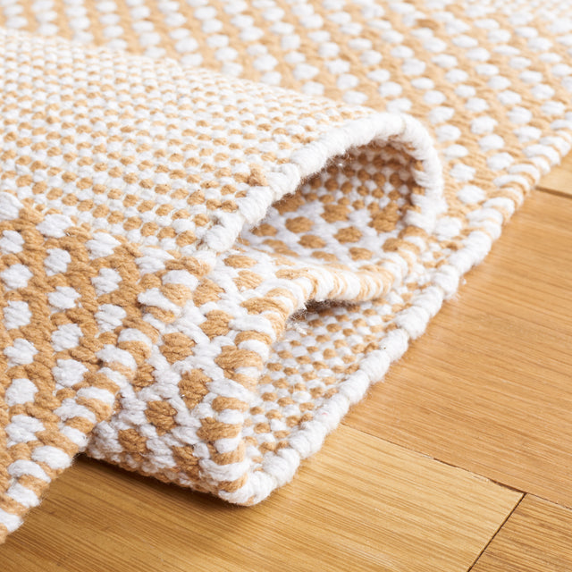 Safavieh Striped Kilim Stk802D Ivory/Gold Rug.