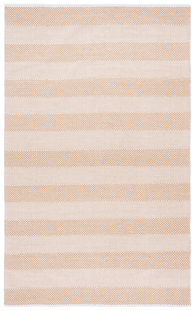 Safavieh Striped Kilim Stk802D Ivory/Gold Rug.