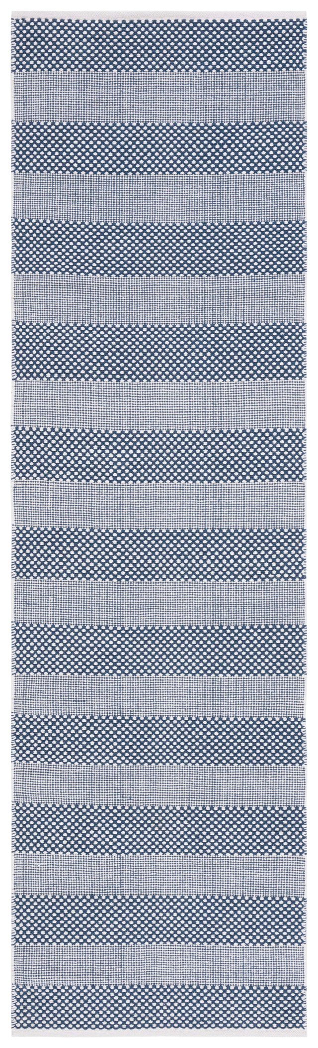 Safavieh Striped Kilim Stk802M Ivory/Blue Rug.