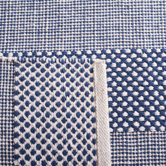 Safavieh Striped Kilim Stk802M Ivory/Blue Rug.