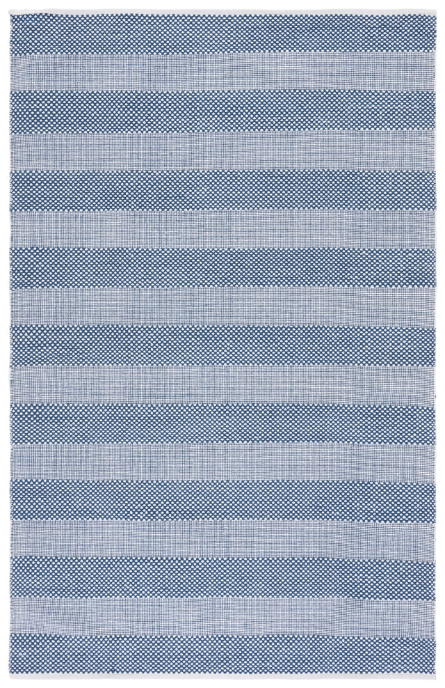 Safavieh Striped Kilim Stk802M Ivory/Blue Rug.