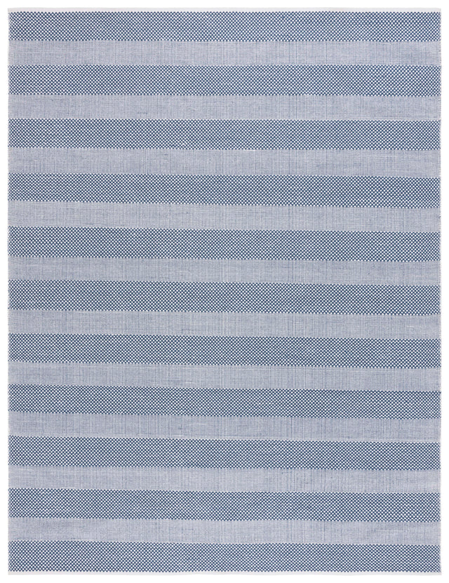 Safavieh Striped Kilim Stk802M Ivory/Blue Rug.